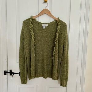 Moss Green Cardigan by Coldwater Creek